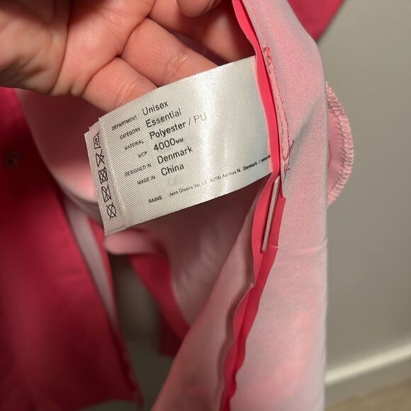 RAINS Vibrant Pink Waterproof Belted Trench Coat, Size S/M - Picture 13 of 15